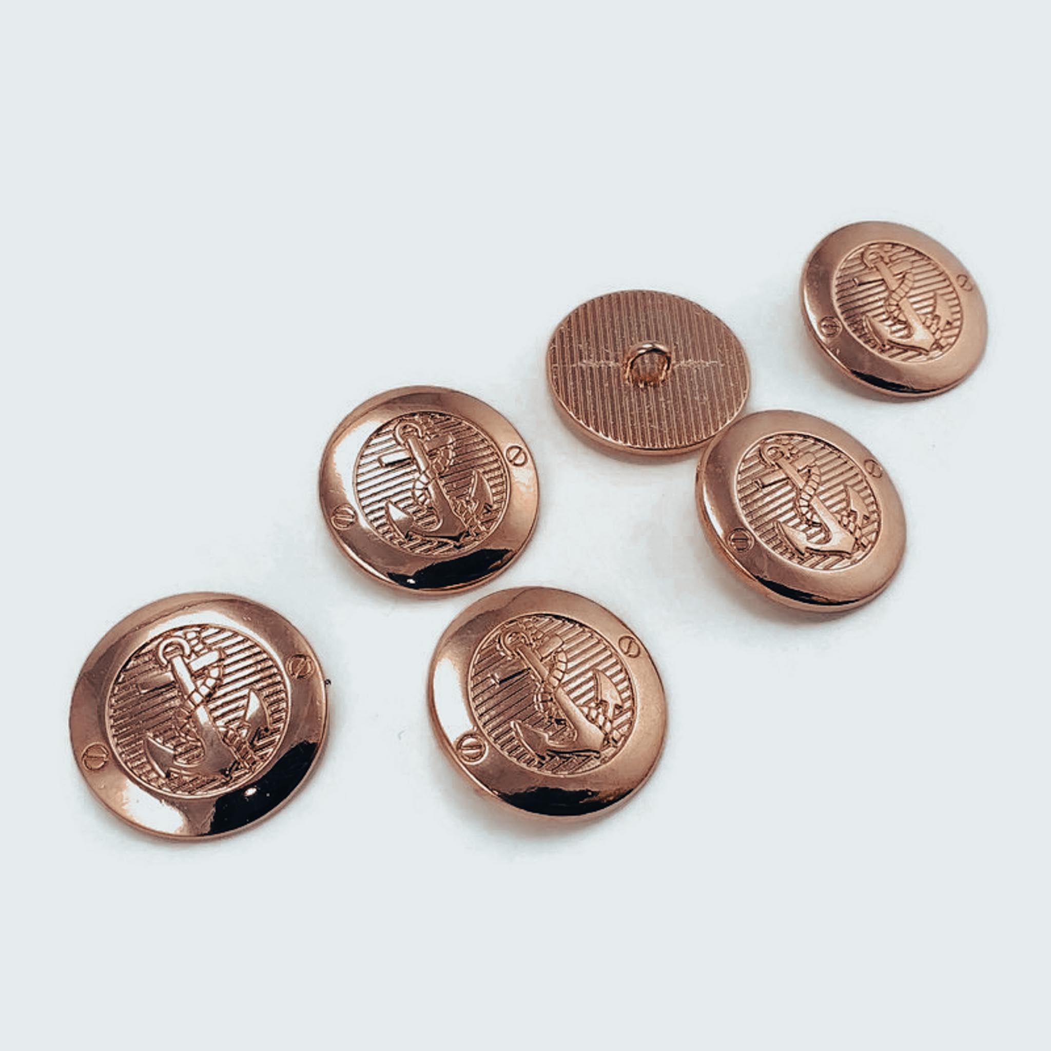 23 mm - 36 L Gold Crest 6 pcs Blazer Jacket Button Set