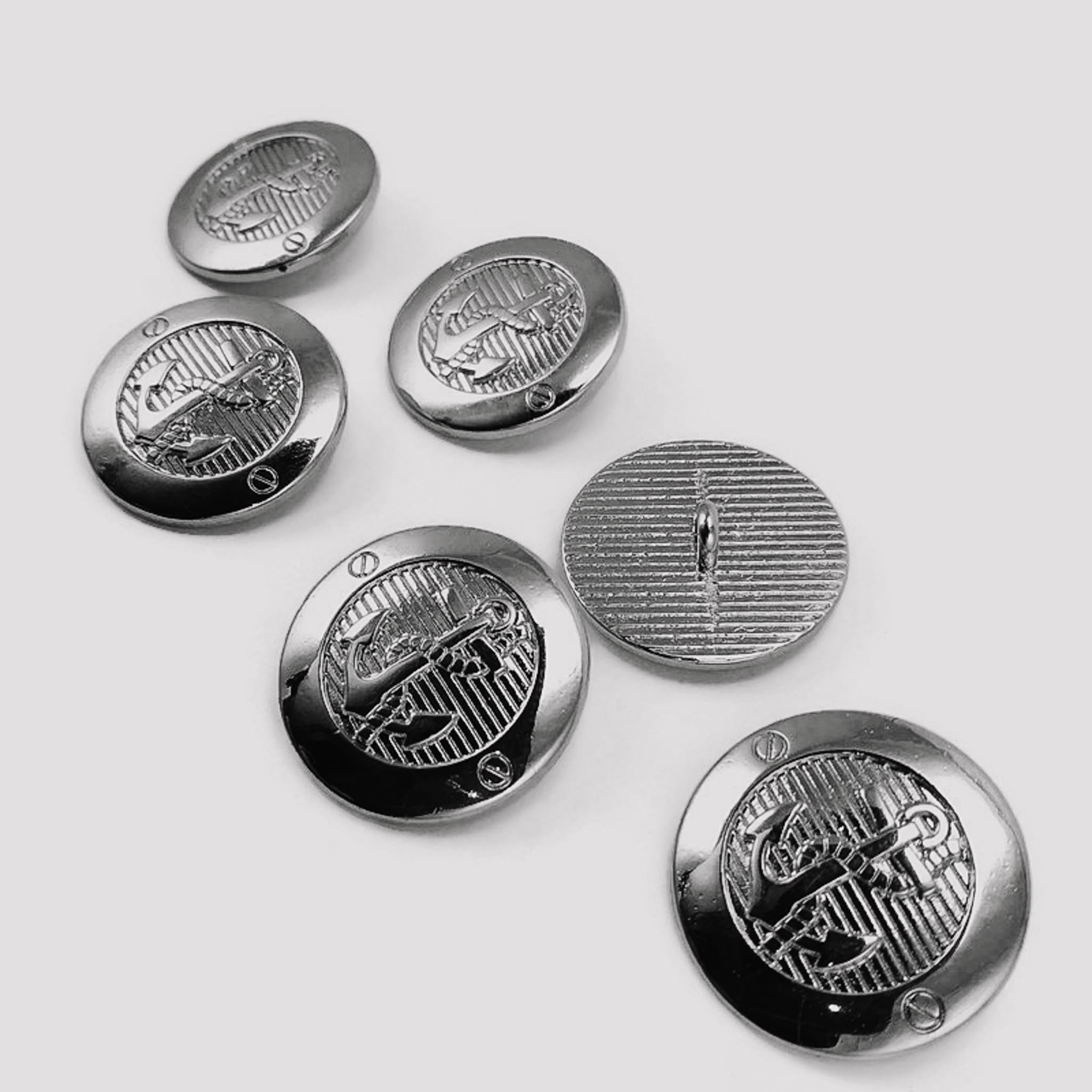 23 mm - 36 L Gold Crest 6 pcs Blazer Jacket Button Set
