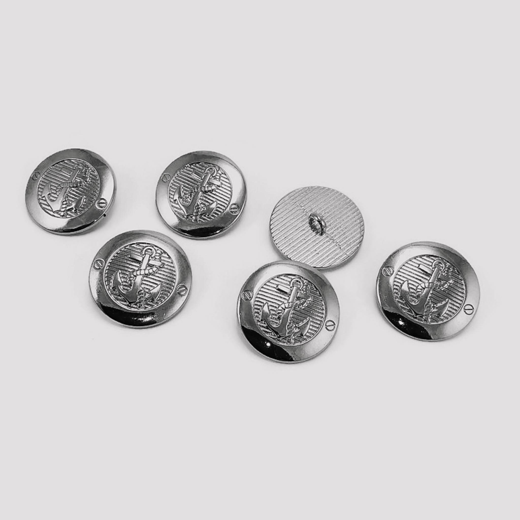 23 mm - 36 L Gold Crest 6 pcs Blazer Jacket Button Set