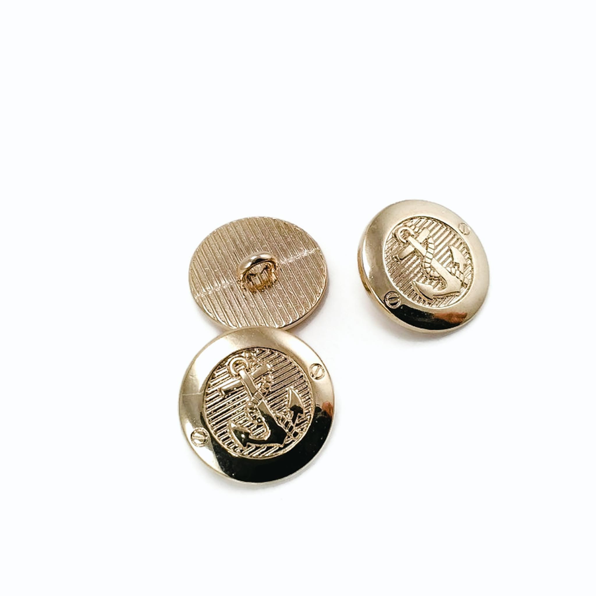 17 mm - 28 boy Gold Ayaklı Düğme Blazer Ceket Düğmesi