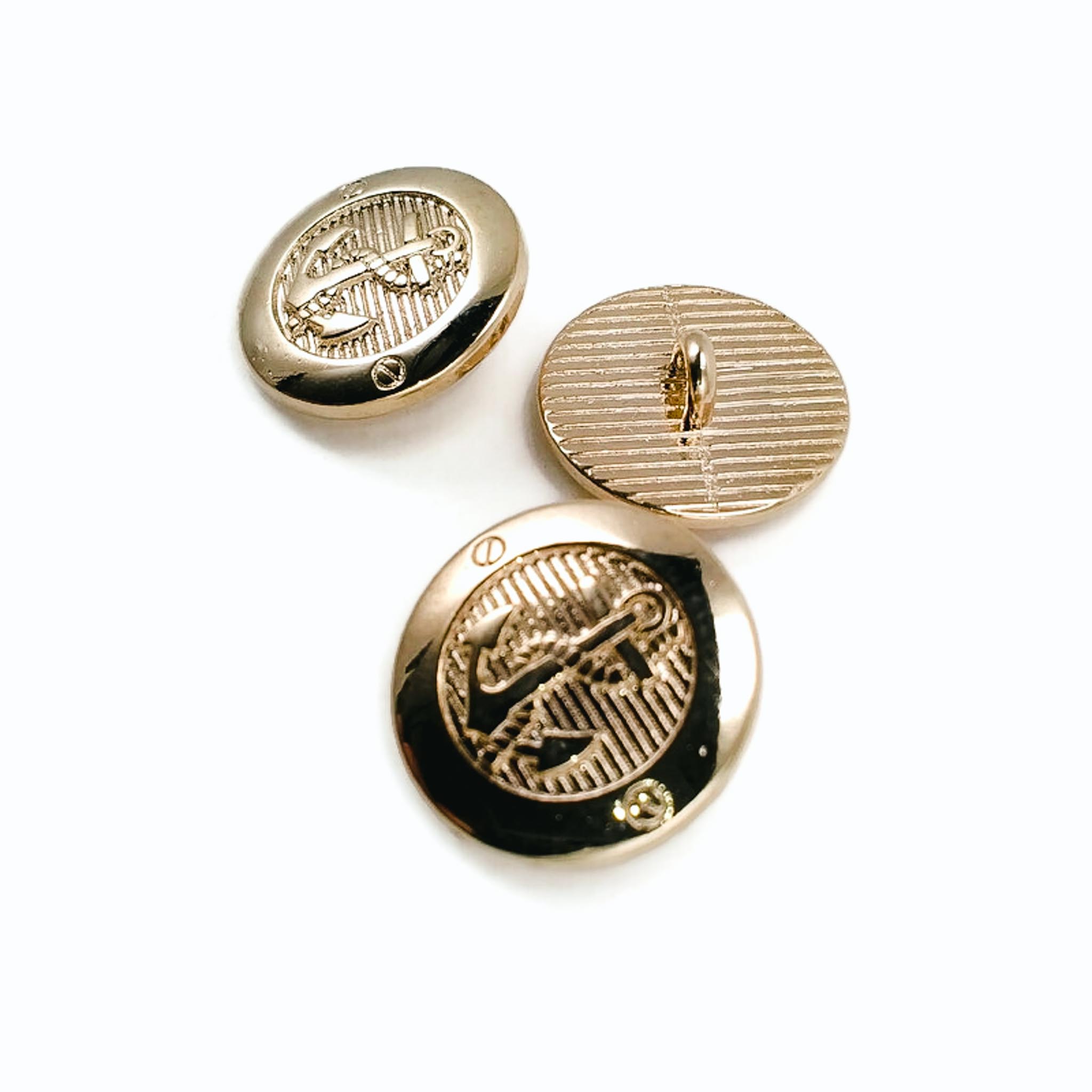 17 mm - 28 boy Gold Ayaklı Düğme Blazer Ceket Düğmesi