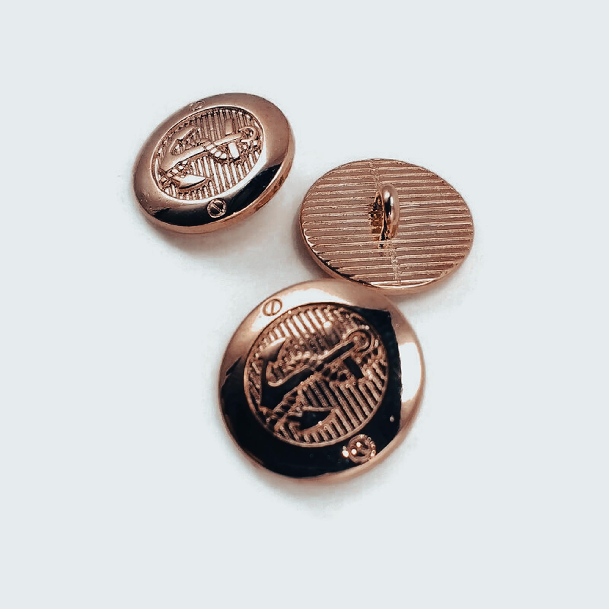 17 mm - 28 boy Gold Ayaklı Düğme Blazer Ceket Düğmesi