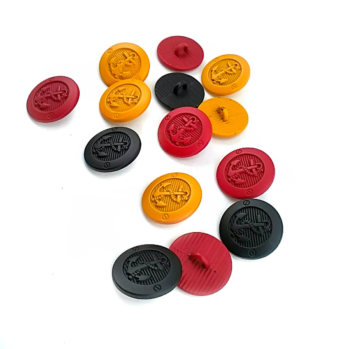 17 mm - 28 L Anchor Patterned Shank Button 17 mm - 28 L Anchor Patterned Shank Button