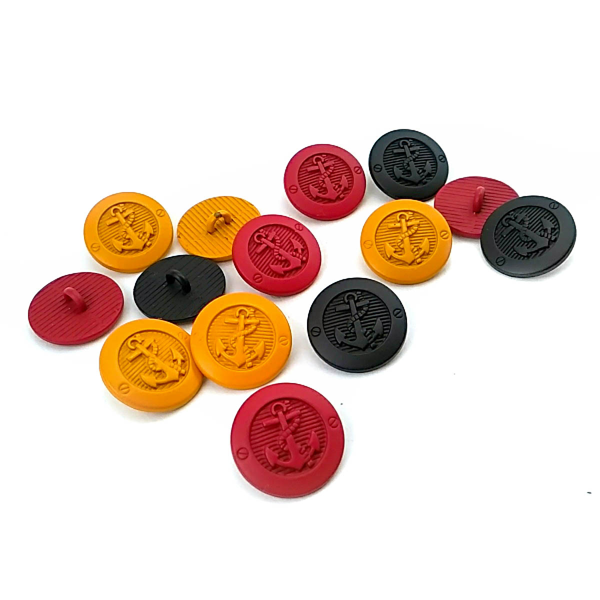 17 mm - 28 L  Anchor Patterned Shank Button