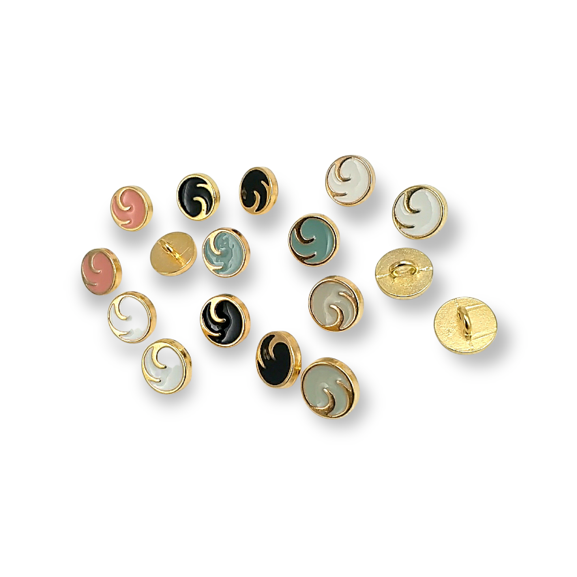Enamel Blouse and Shirt Button 10 mm - 16 L E 2051
