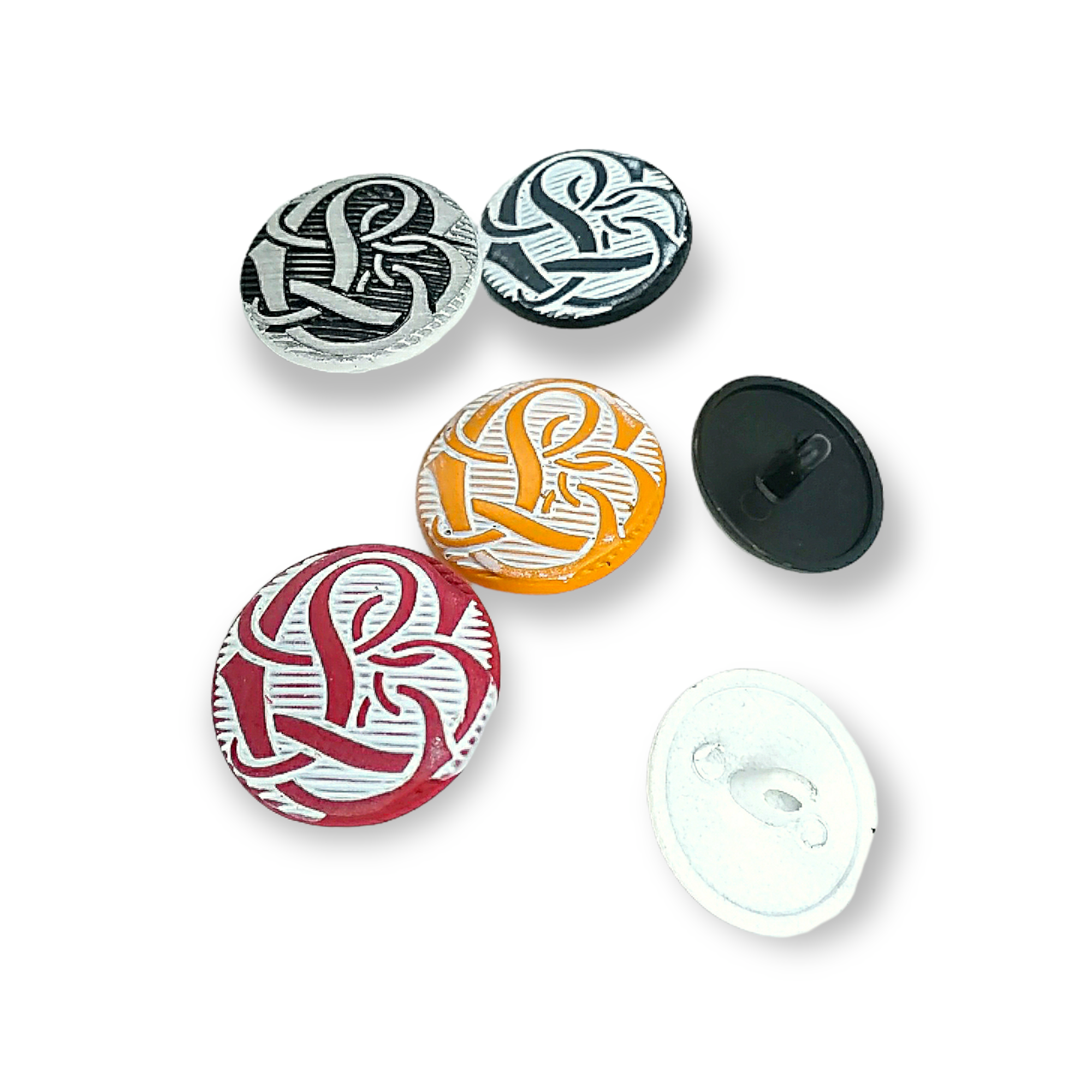 Decorative Metal Shank Button 20 mm - 31 L E 212 MC Decorative Metal Shank Button 20 mm - 31 L E 212 MC