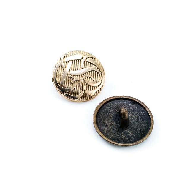20 mm Shank Button front and detail view