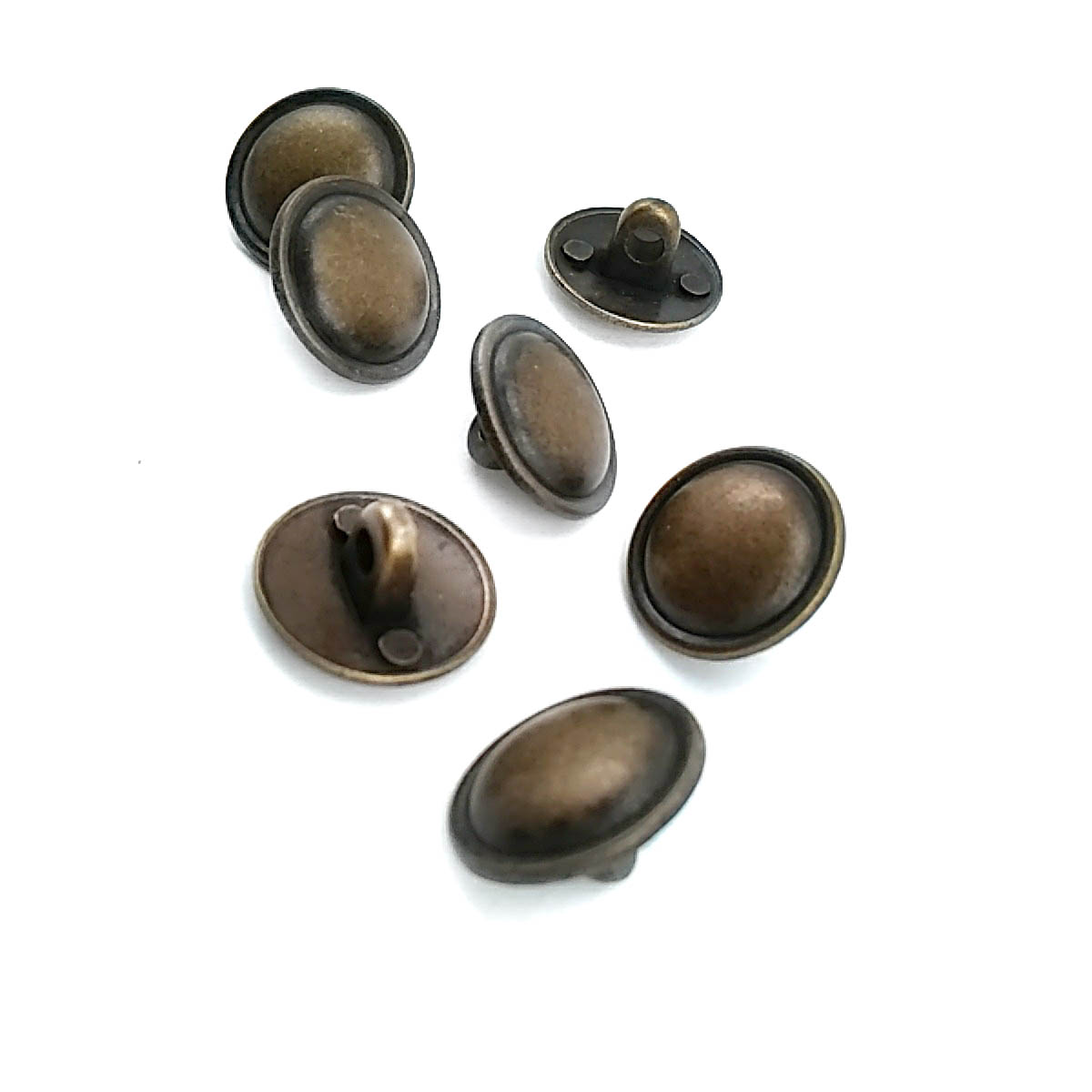 Curved Metal Shank Button 15 mm - 24 L E 307 Curved Metal Shank Button 15 mm - 24 L E 307