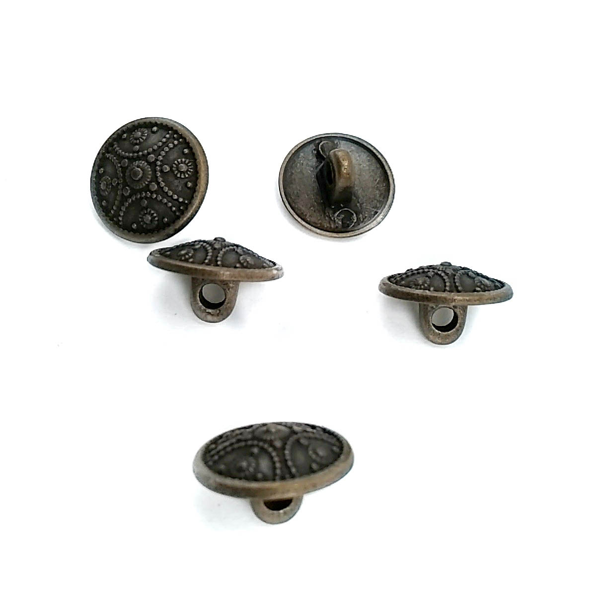 15 mm Shank Button front and detail view