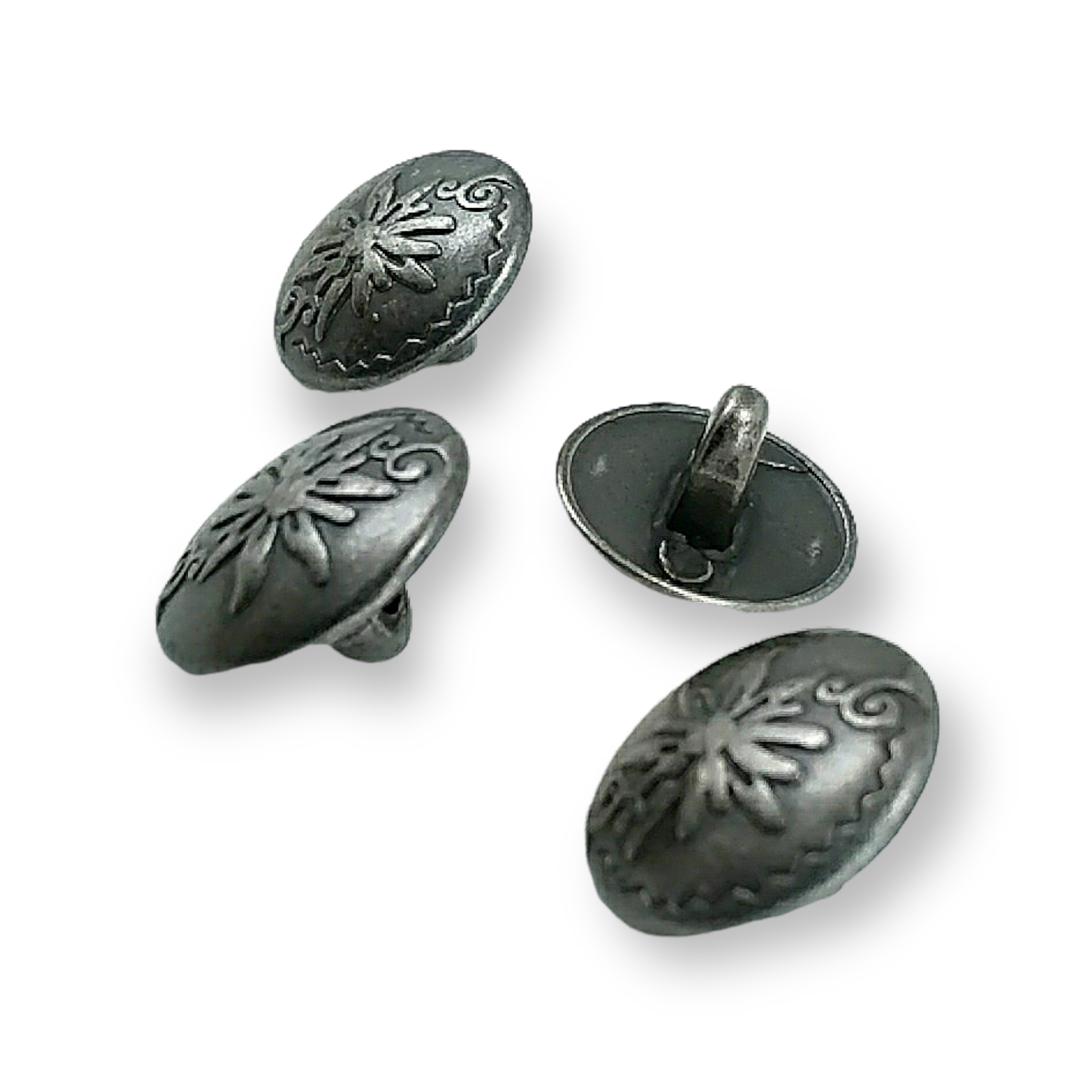 15 mm - 24 L Metal Blazer Cufflink Flower Patterned 15 mm - 24 L Metal Blazer Cufflink Flower Patterned
