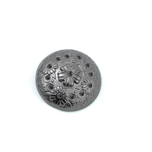 37 mm Rhinestone / Crystal Detail Shank Button front and detail view