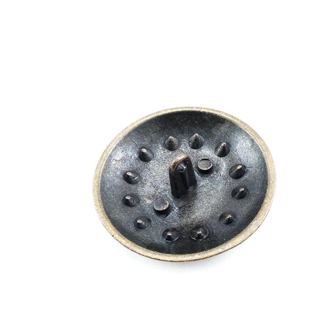 37 mm Rhinestone / Crystal Detail Shank Button front and detail view