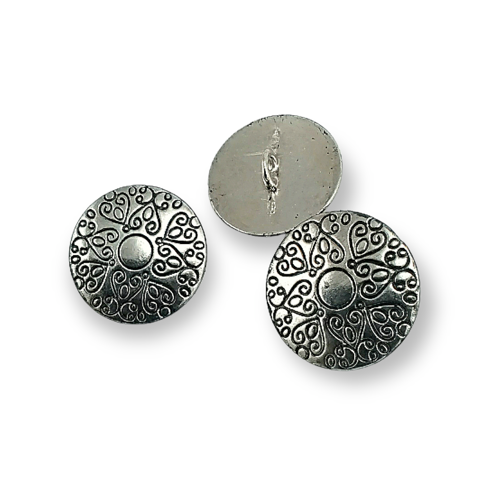 Motif Desenli Ceket ve Mont Ayaklı Düğme Metal 22,5 mm 36 boy E 378