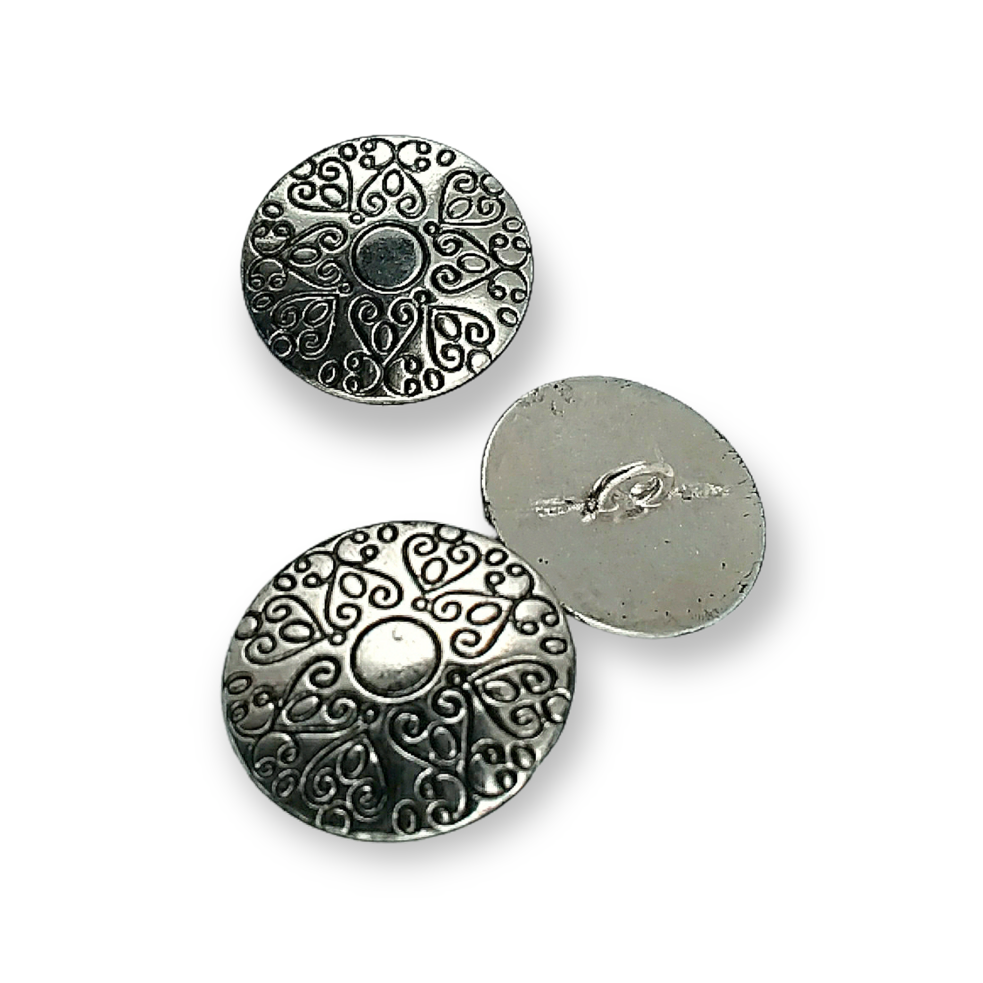 Motif Desenli Ceket ve Mont Ayaklı Düğme Metal 22,5 mm 36 boy E 378
