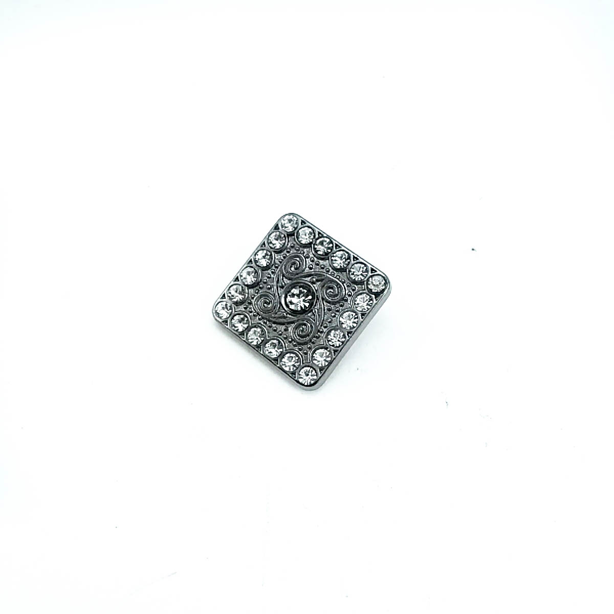 19 mm Rhinestone / Crystal Detail Rhinestone / Crystal Button front and detail view