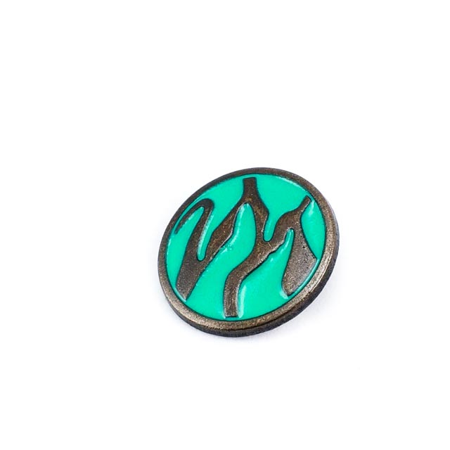 27 mm Shank Button front and detail view