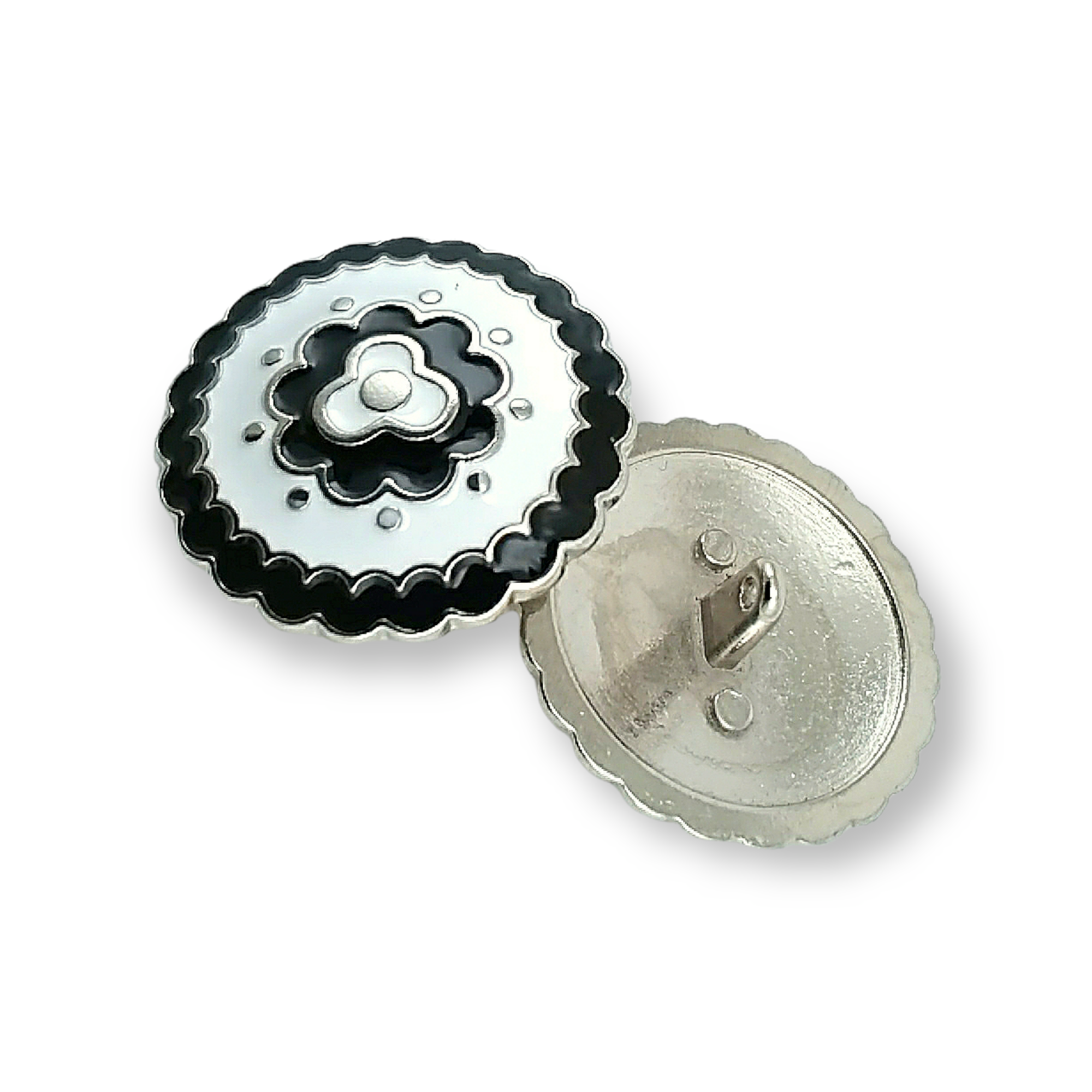Large Enamel Coat and Jacket Shank Button 34 mm - 54 L E 536
