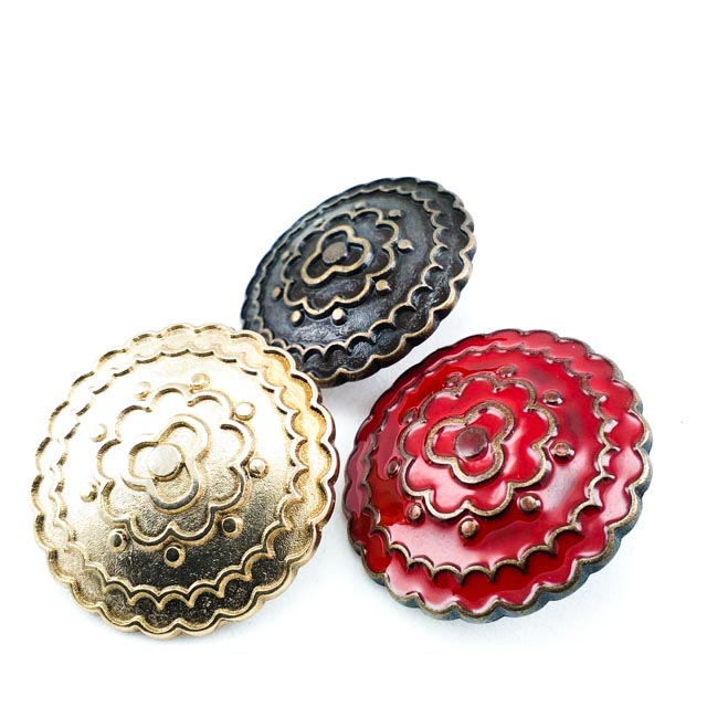 Coat Button 30 mm - 48 L Enameled Outerwear Button E 537