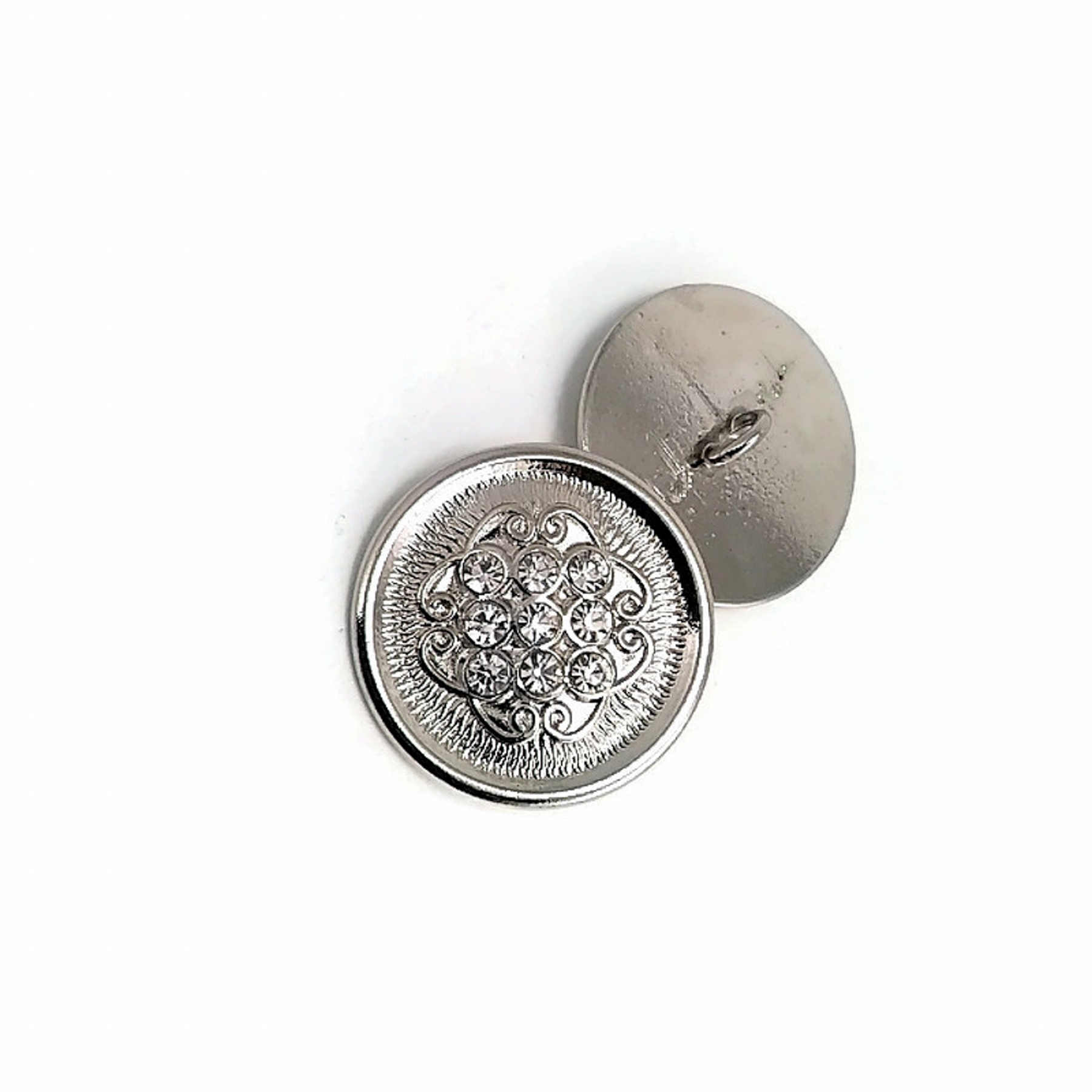 Kaban ve Manto Düğmesi Büyük Boy Taşlı  Düğme 27 mm - 44 boy E 561