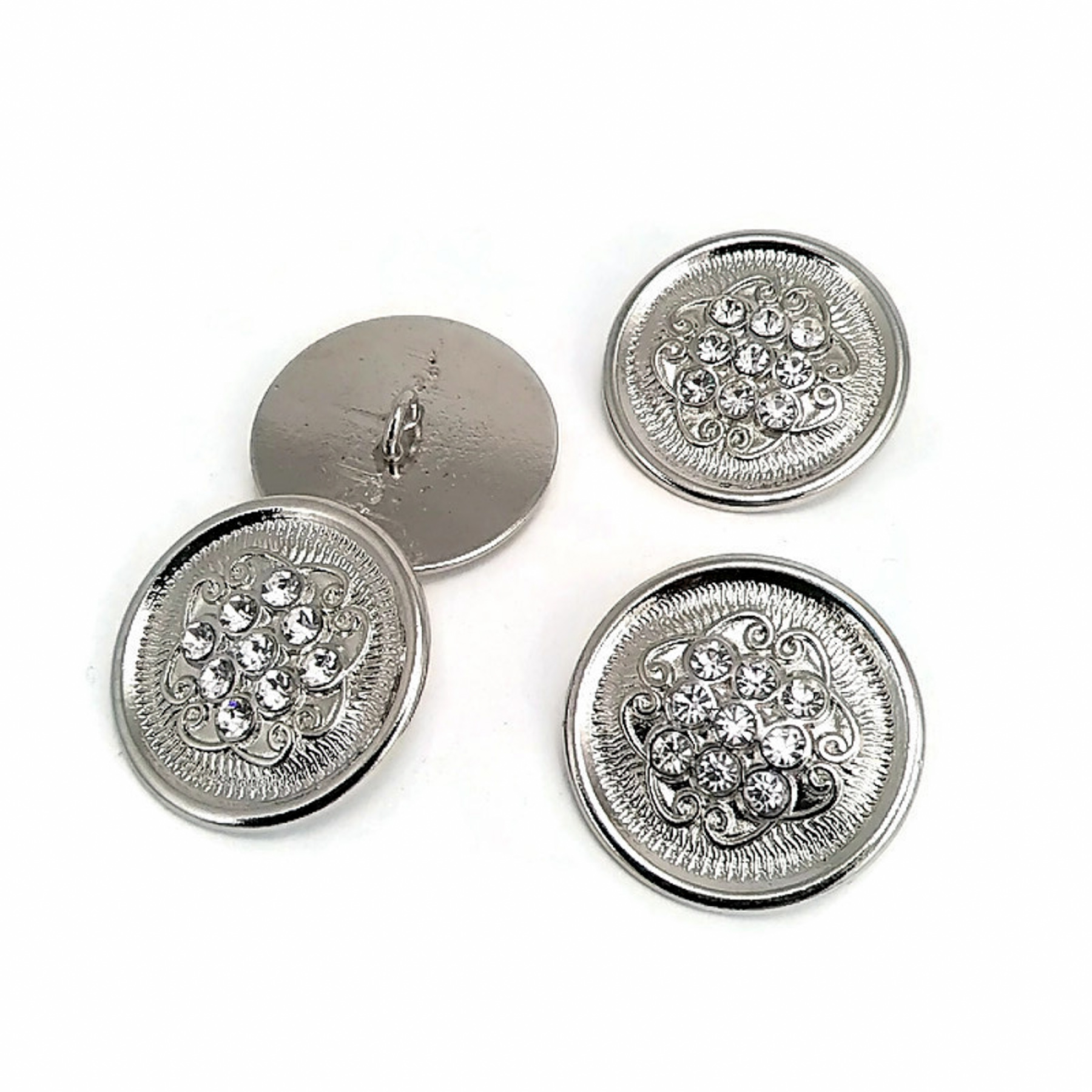 Kaban ve Manto Düğmesi Büyük Boy Taşlı  Düğme 27 mm - 44 boy E 561