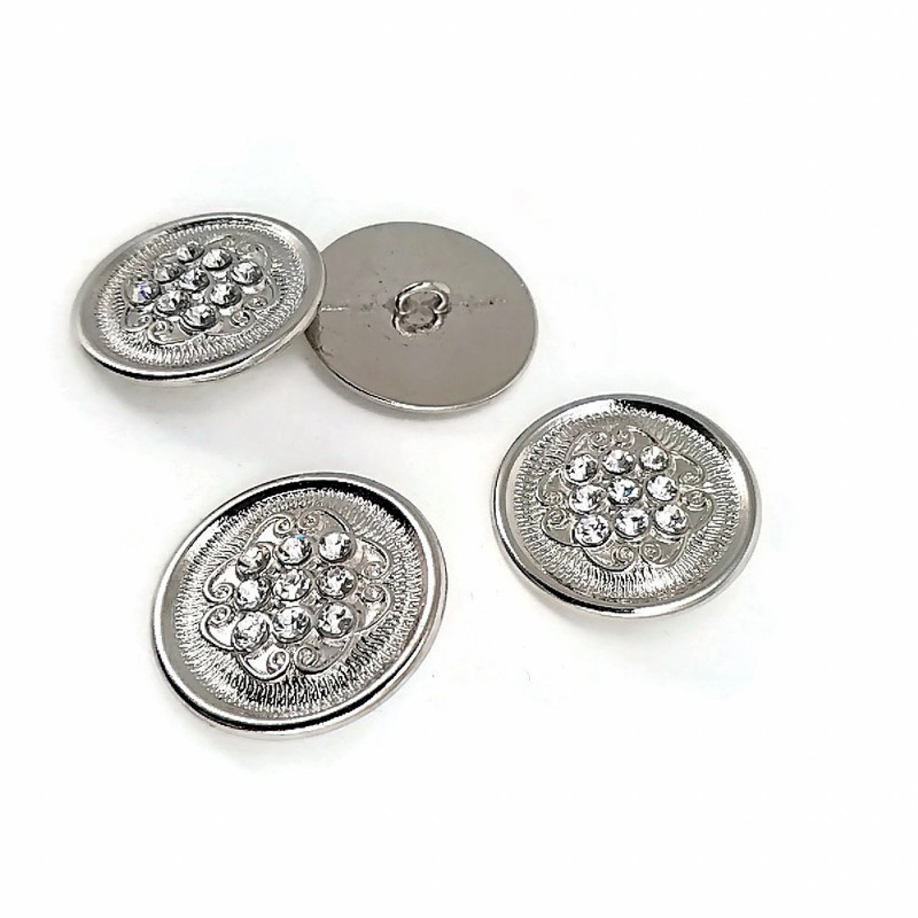 Kaban ve Manto Düğmesi Büyük Boy Taşlı  Düğme 27 mm - 44 boy E 561