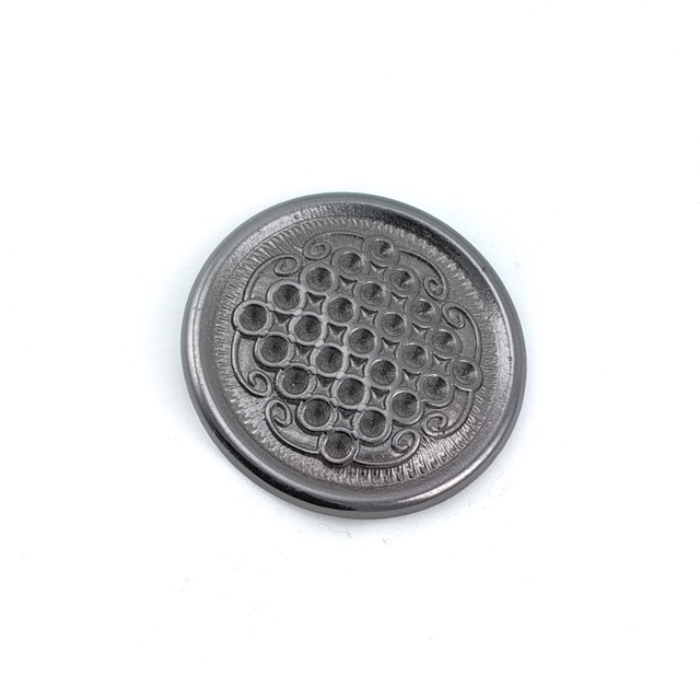 35 mm Rhinestone / Crystal Detail Shank Button front and detail view