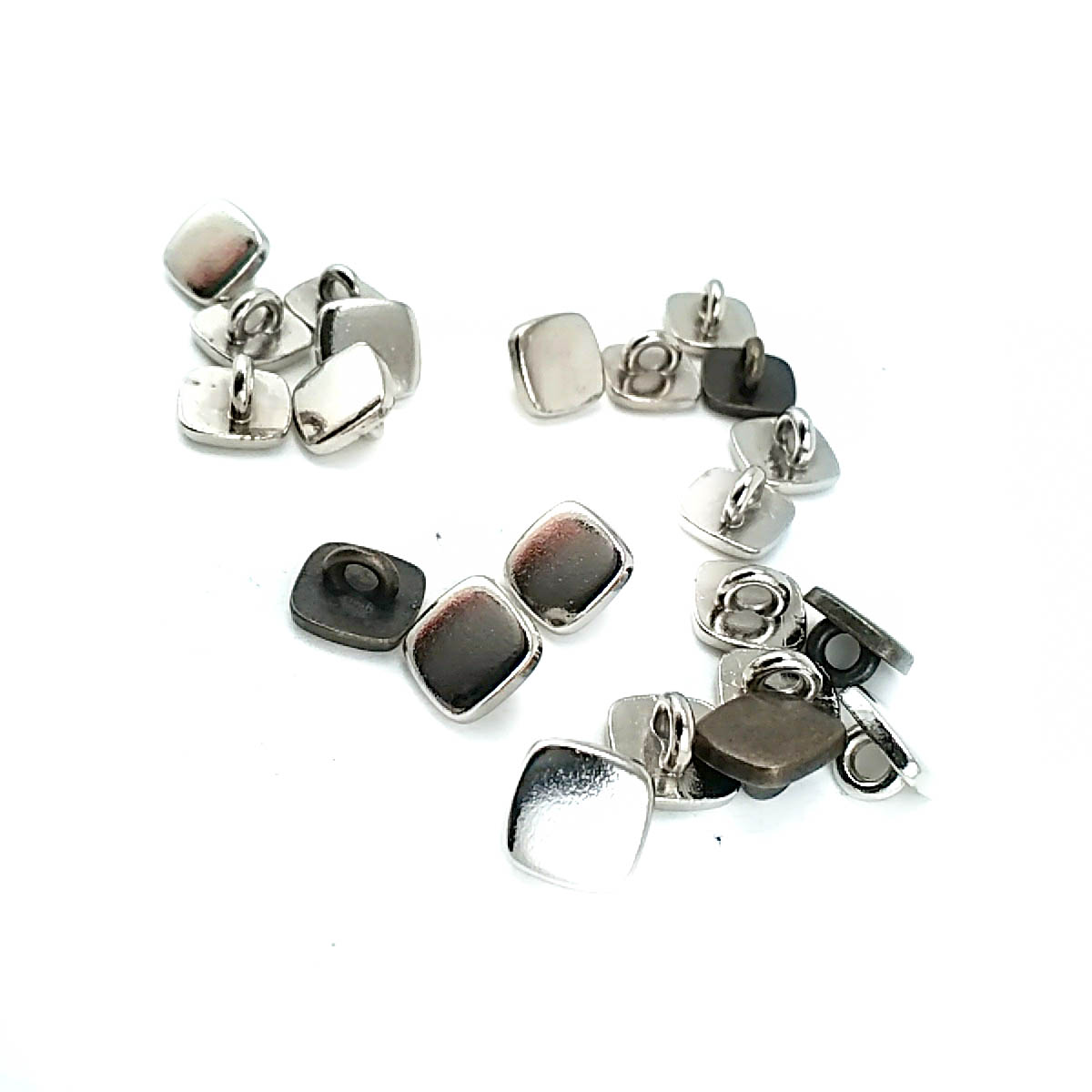 Plain Square Button 9 x 9 mm