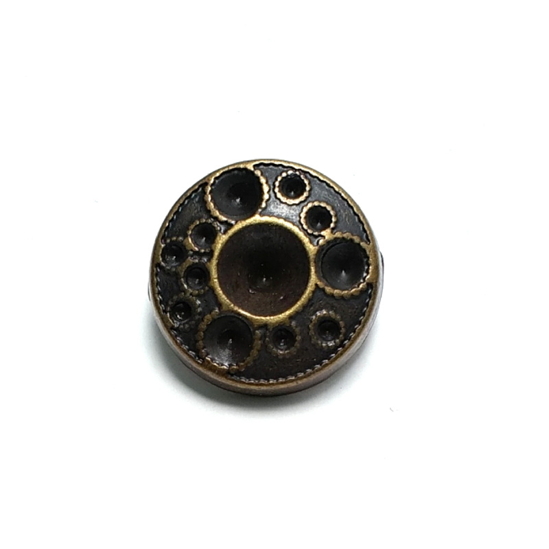 20 mm Rhinestone / Crystal Detail Shank Button front and detail view