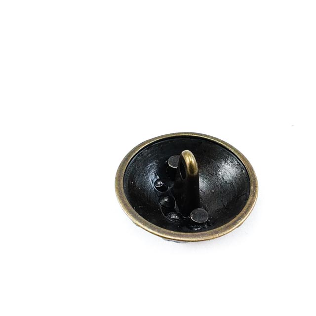 15 mm Rhinestone / Crystal Detail Shank Button front and detail view