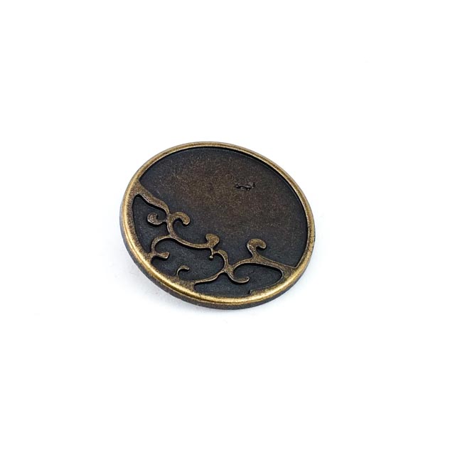 34 mm Shank Button front and detail view