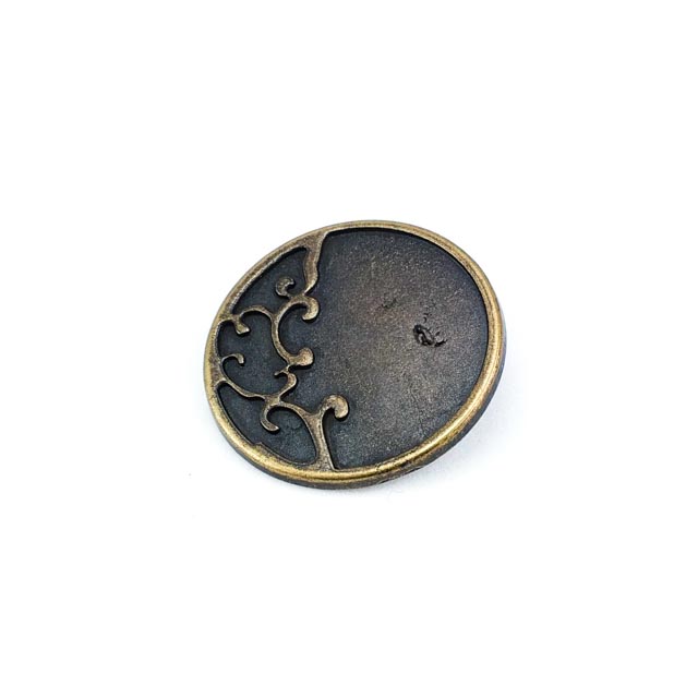 34 mm Shank Button front and detail view