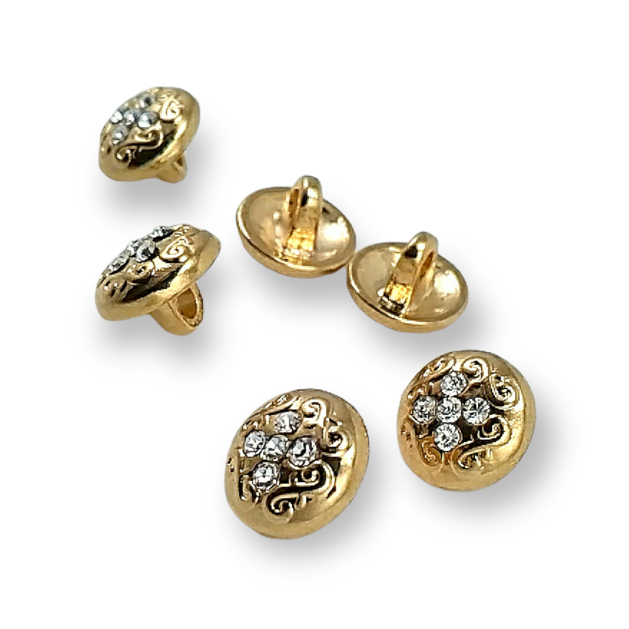 Blouse Buttons 11 mm - 18 L Rhinestone Buttons E 792 Blouse Buttons 11 mm - 18 L Rhinestone Buttons E 792