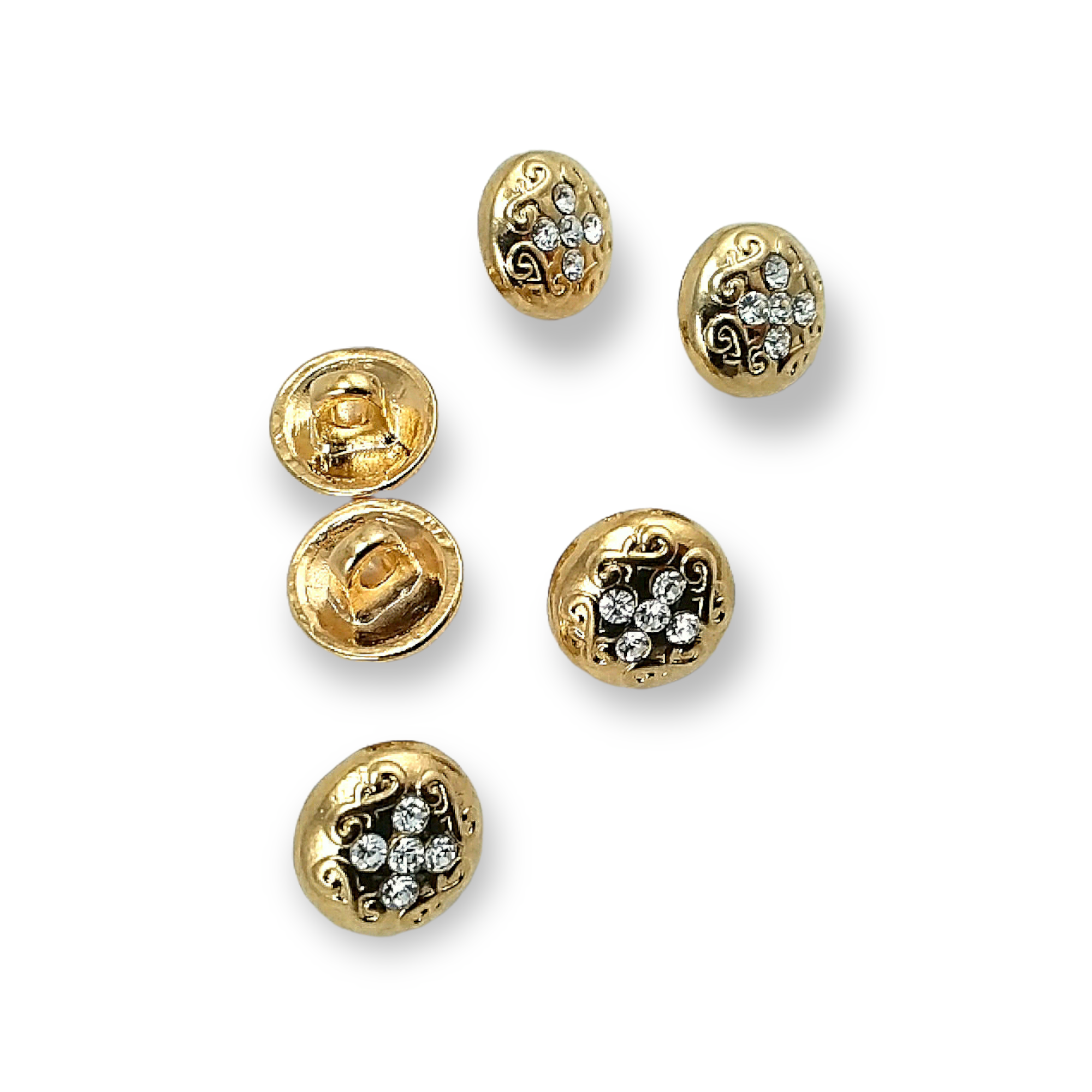 Blouse Buttons 11 mm - 18 L Rhinestone Buttons E 792 Blouse Buttons 11 mm - 18 L Rhinestone Buttons E 792