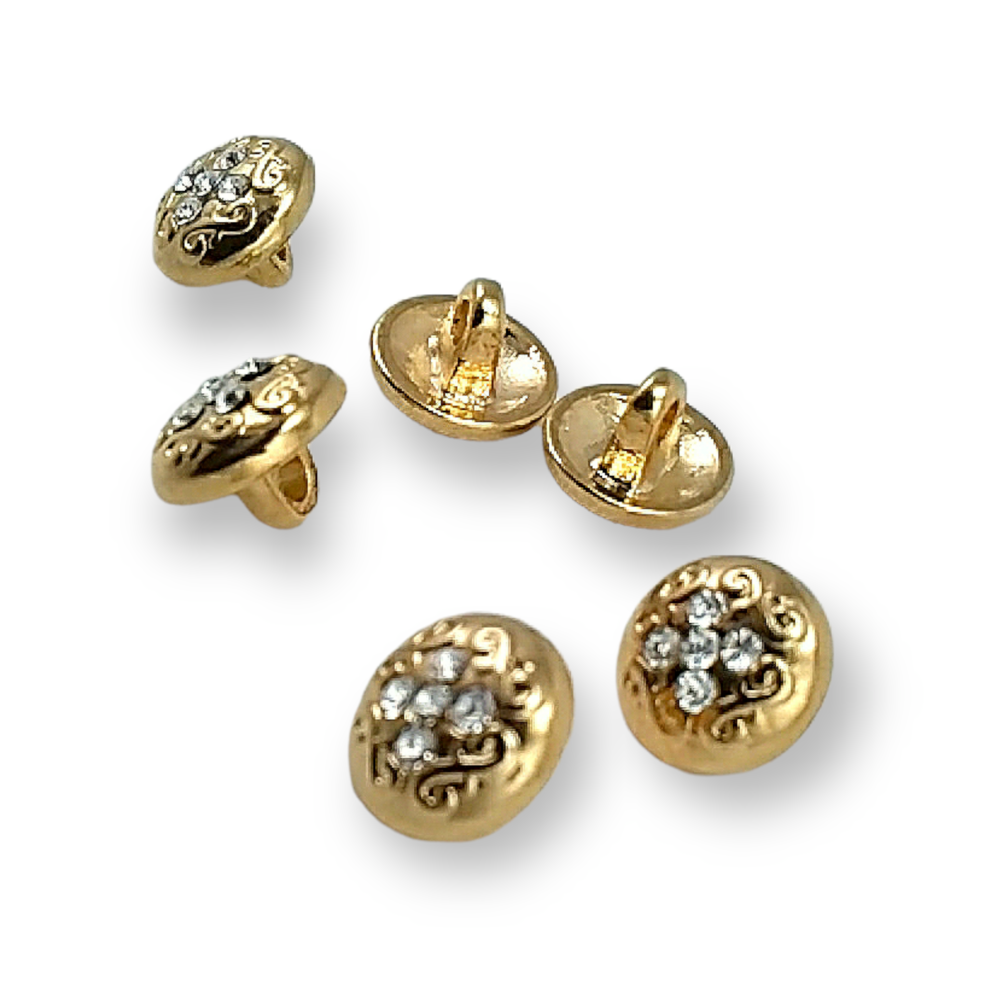 Blouse Buttons 11 mm - 18 L Rhinestone Buttons E 792 Blouse Buttons 11 mm - 18 L Rhinestone Buttons E 792