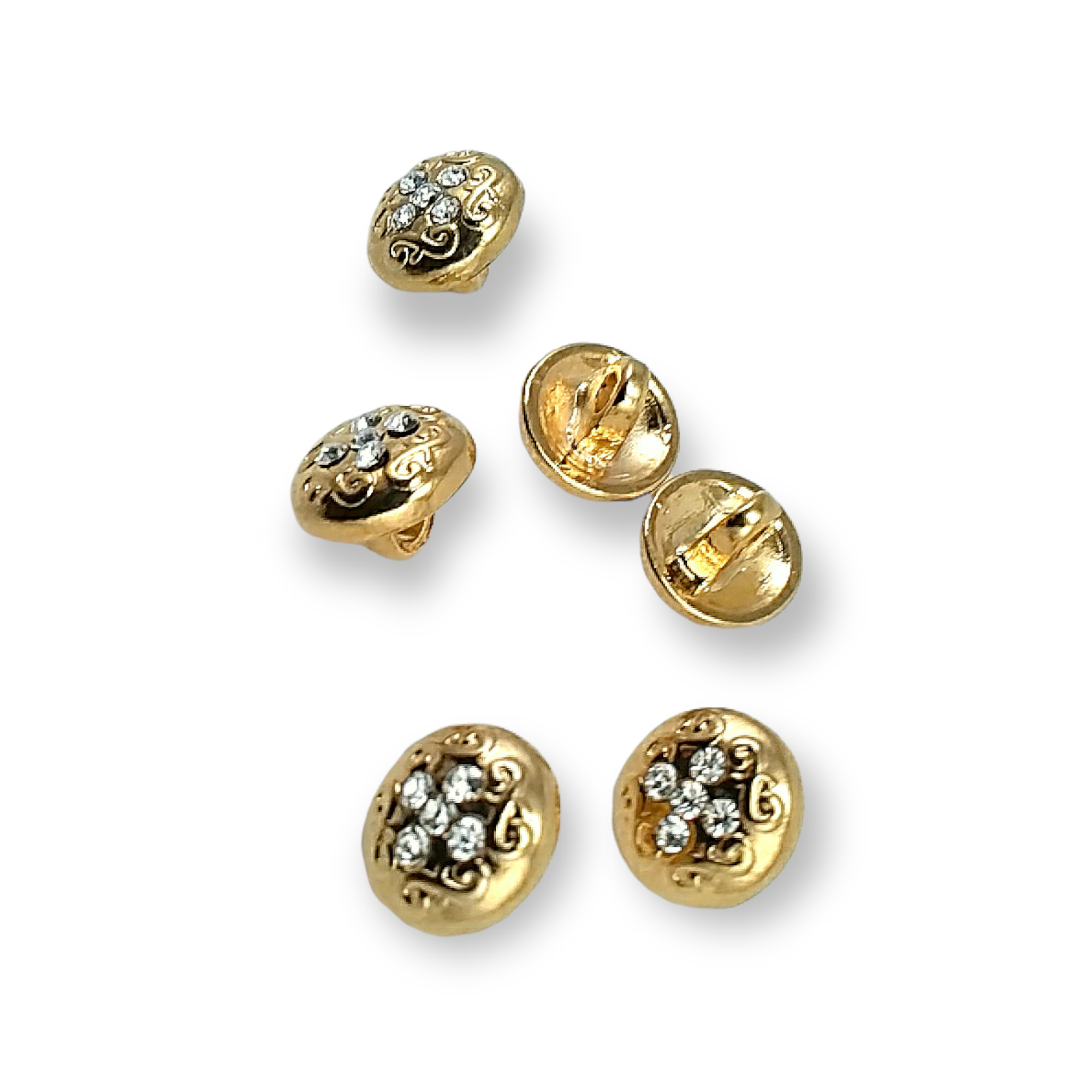 Blouse Buttons 11 mm - 18 L Rhinestone Buttons E 792 Blouse Buttons 11 mm - 18 L Rhinestone Buttons E 792