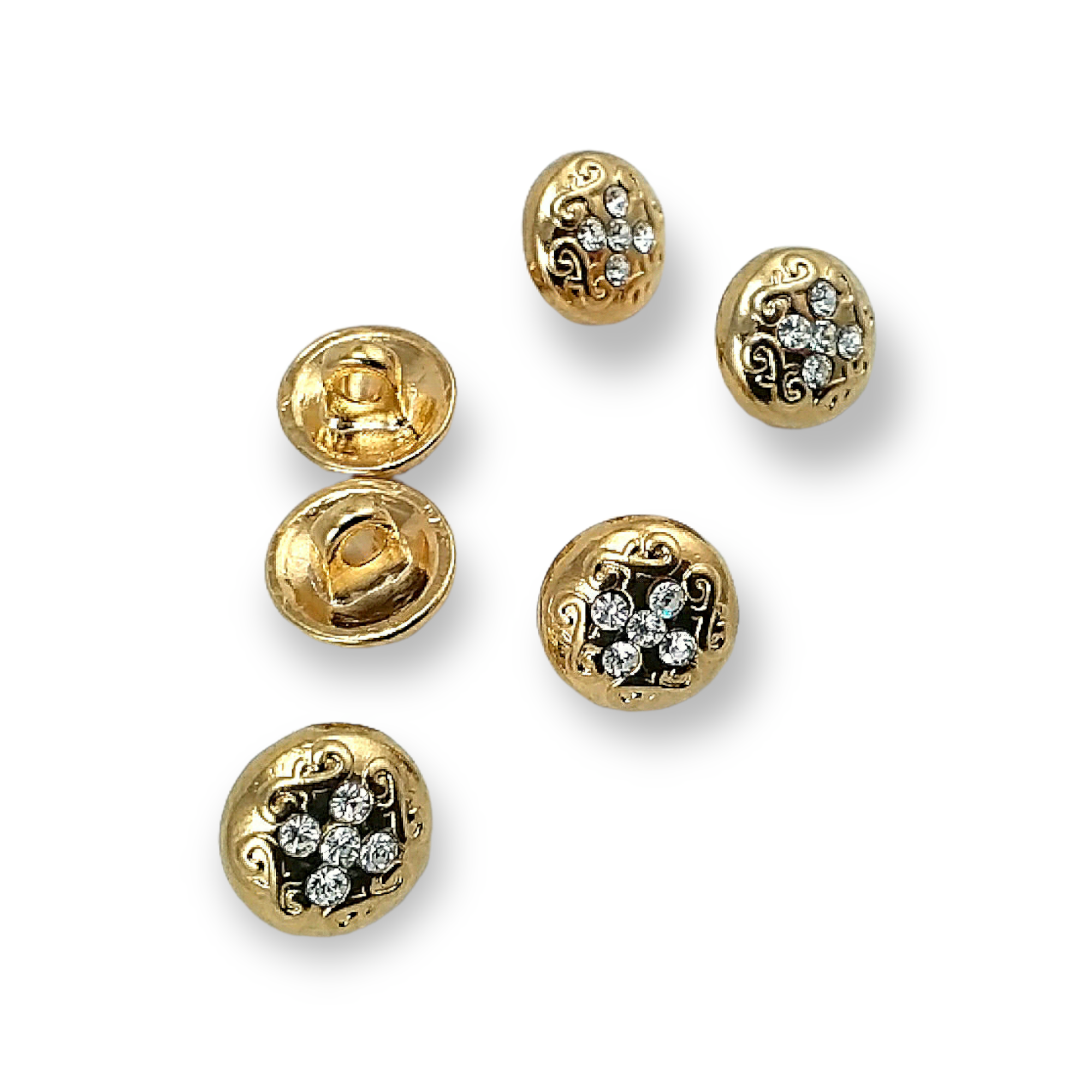 Blouse Buttons 11 mm - 18 L Rhinestone Buttons E 792 Blouse Buttons 11 mm - 18 L Rhinestone Buttons E 792