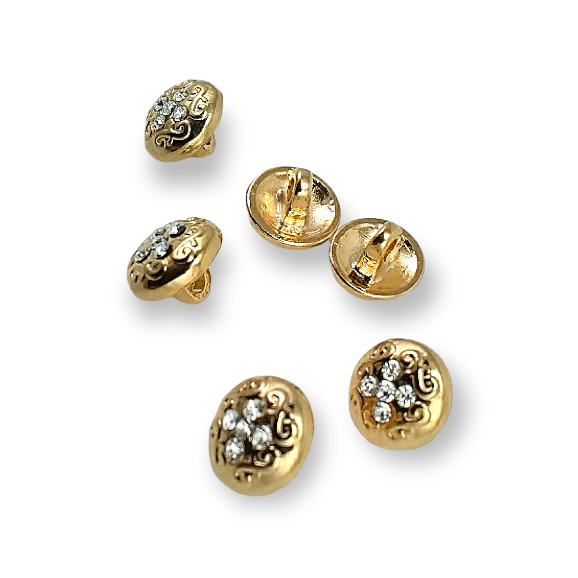 Blouse Buttons 11 mm - 18 L Rhinestone Buttons E 792 Blouse Buttons 11 mm - 18 L Rhinestone Buttons E 792