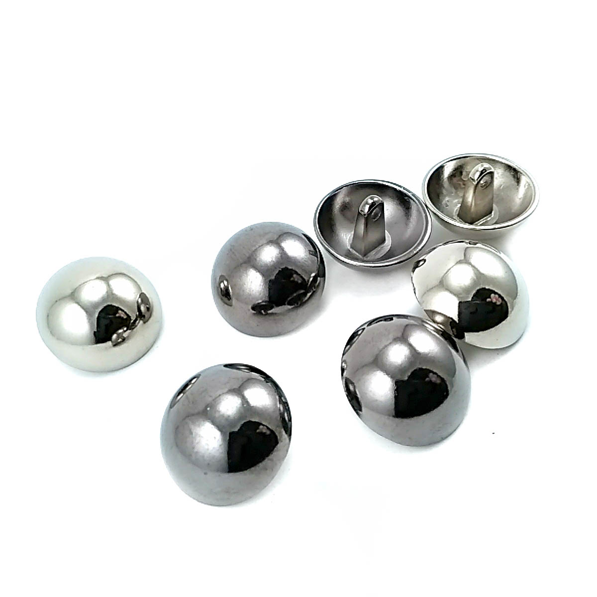 Half Ball Button Shank 19 mm 31 L Metal Button E 22