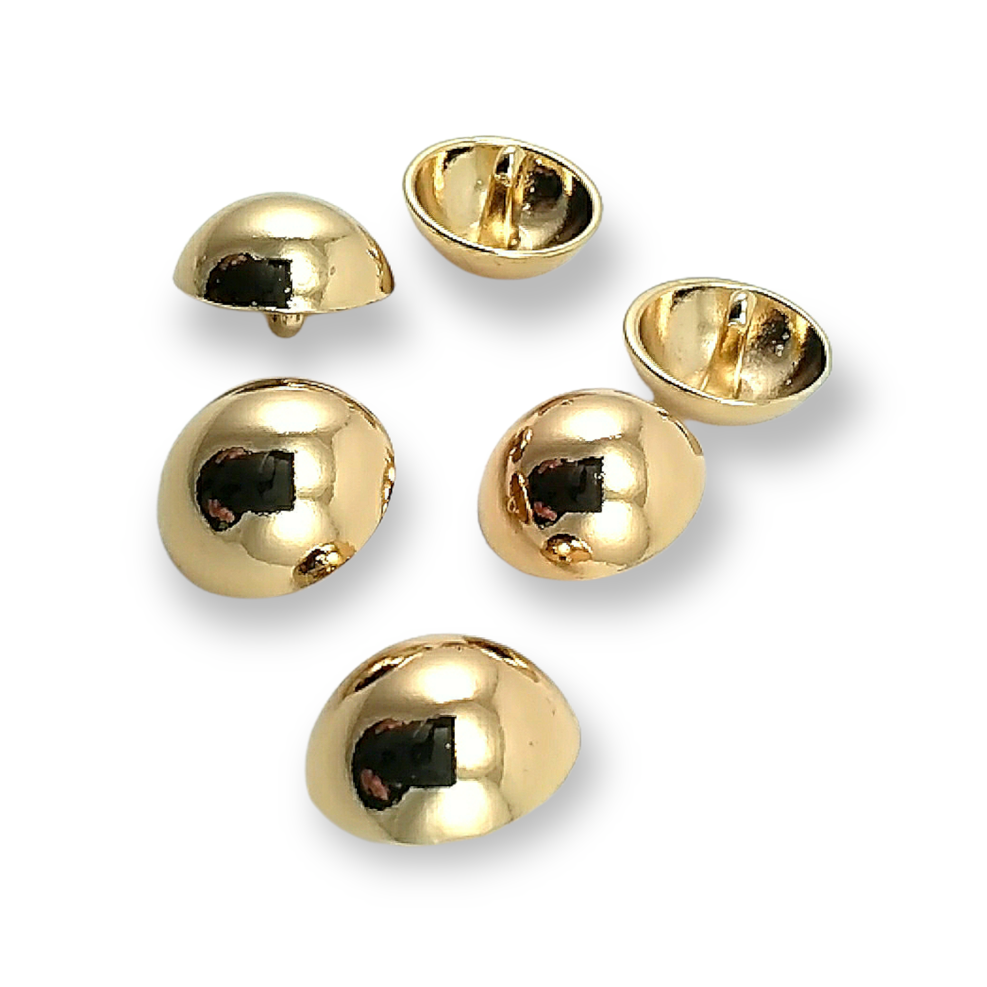 Half Ball Button Shank 19 mm 31 L Metal Button E 22