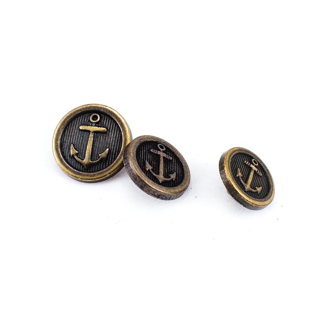 15 mm Shank Button front and detail view