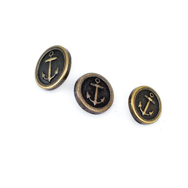 15 mm Shank Button front and detail view