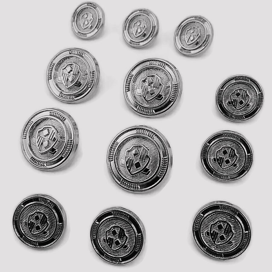 Blazer Metal Button Set (12 pcs) Jacket Button and Cufflinks