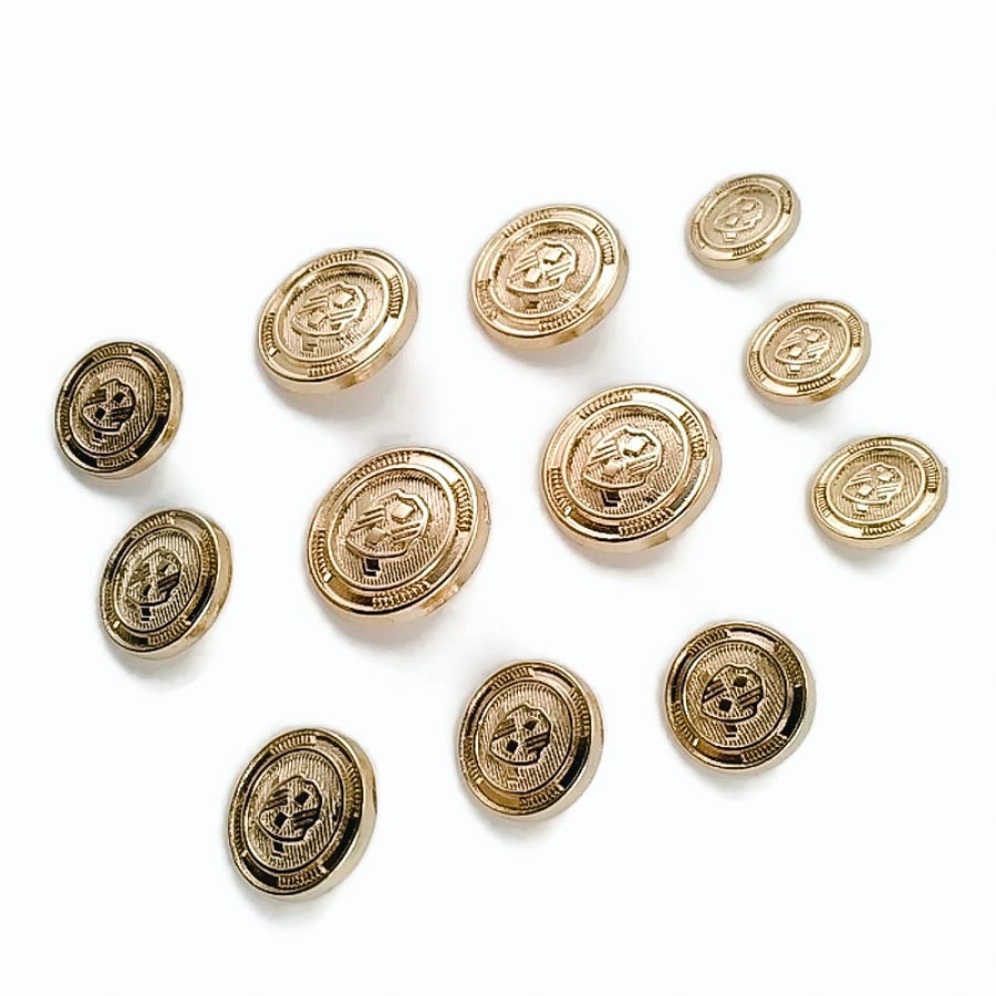 Blazer Metal Button Set (12 pcs) Jacket Button and Cufflinks