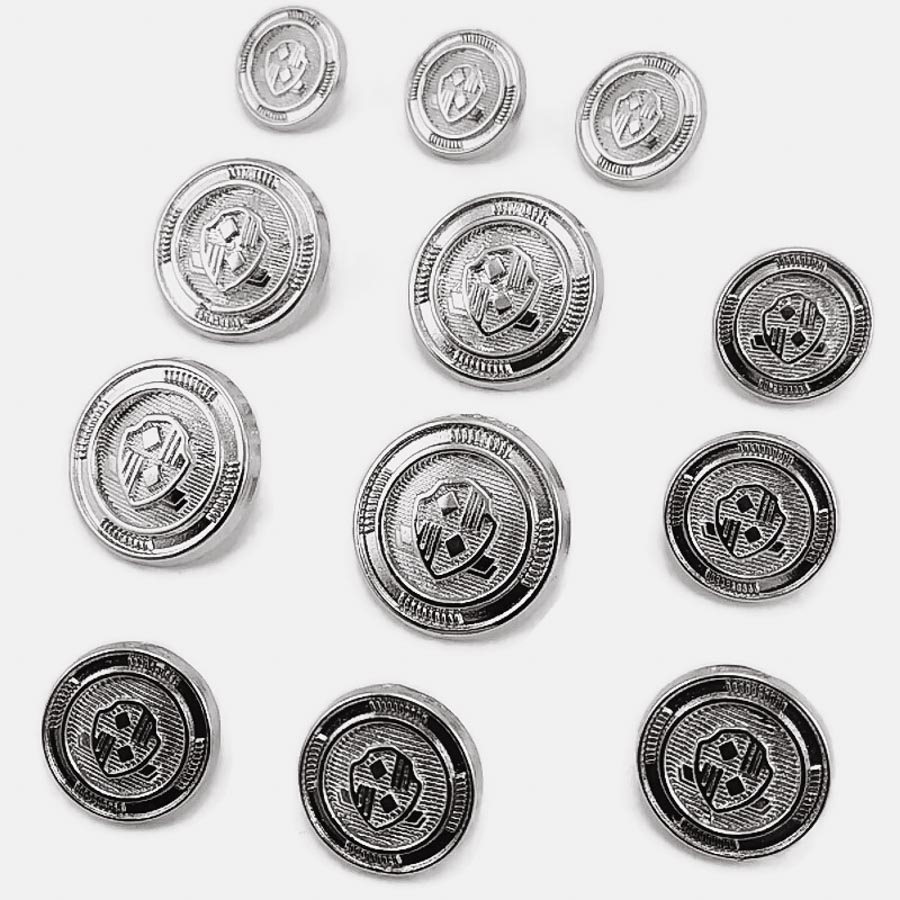 Blazer Metal Button Set (12 pcs) Jacket Button and Cufflinks
