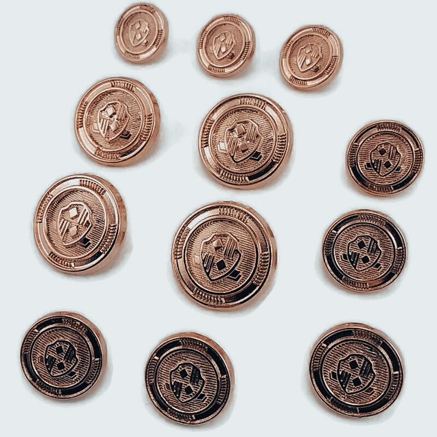 Blazer Metal Button Set (12 pcs) Jacket Button and Cufflinks