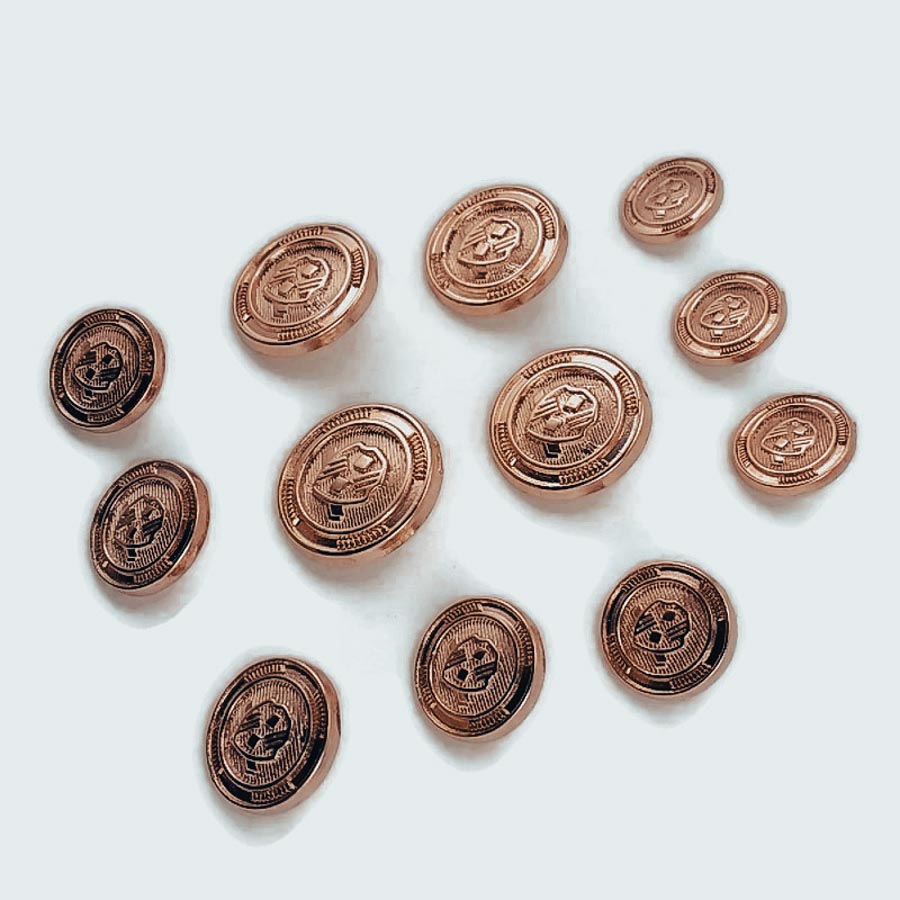 Blazer Metal Button Set (12 pcs) Jacket Button and Cufflinks