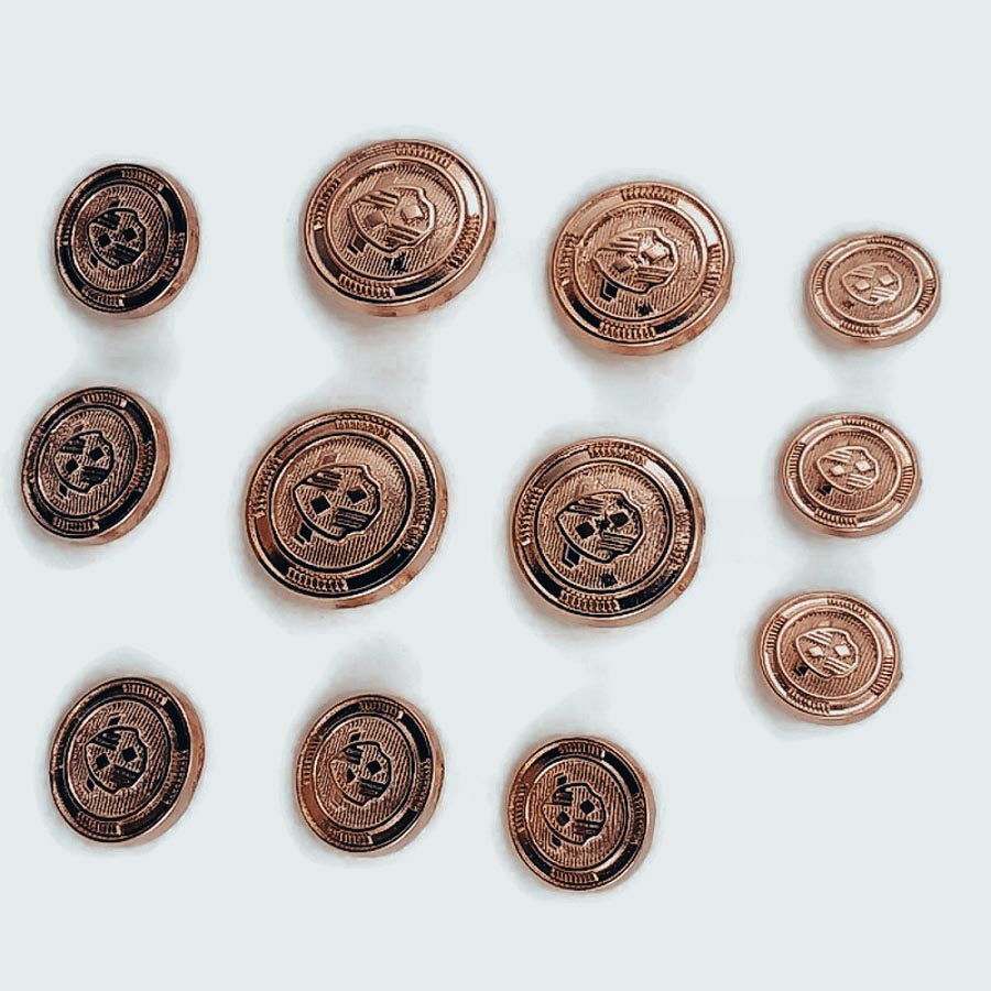 Blazer Metal Button Set (12 pcs) Jacket Button and Cufflinks