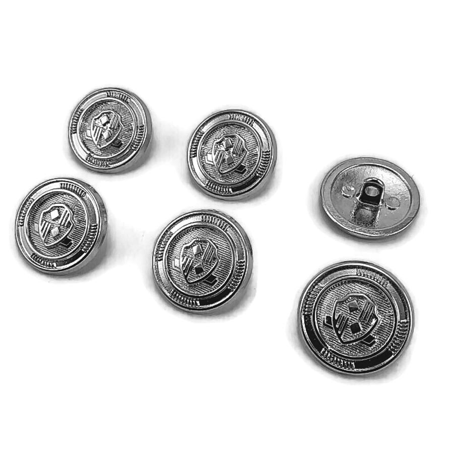 21 mm - 32 L Blazer Jacket Button (Set of 6pcs ) Shield Patterned