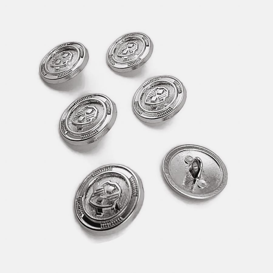 21 mm - 32 L Blazer Jacket Button (Set of 6pcs ) Shield Patterned