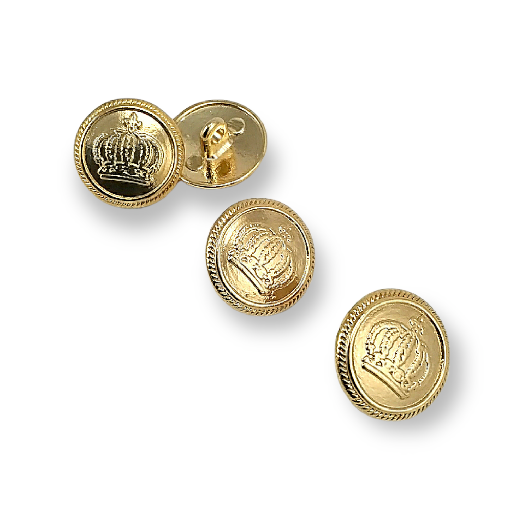 Shank Button 17 mm - 28 L Crown Logo E 980